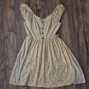 No Boundaries Yellow Floral Girls' Sundress